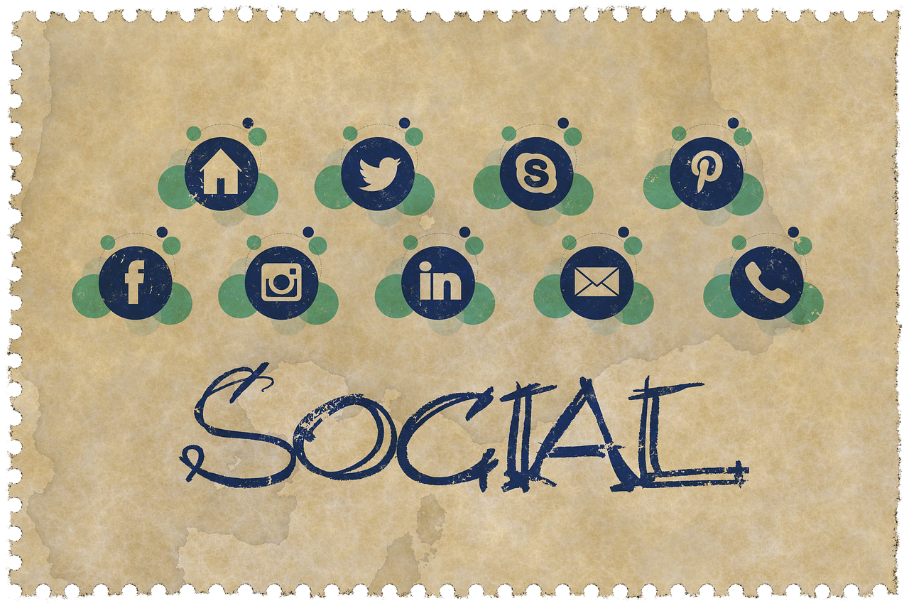 web page, parts, social media